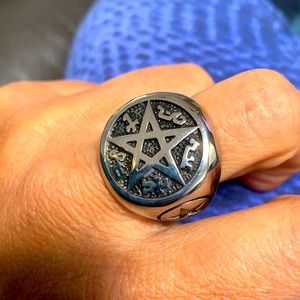 Stainless steel men’s ring